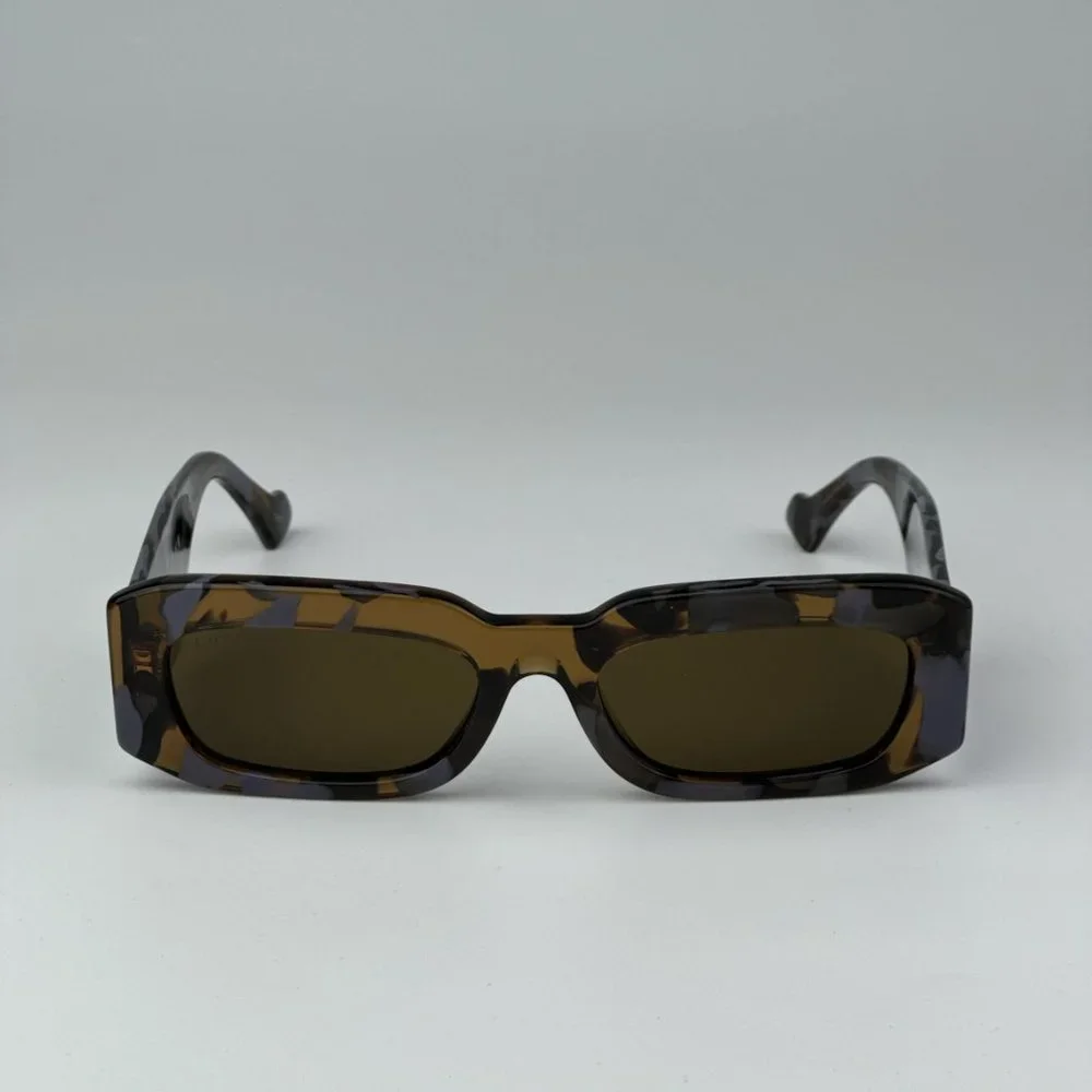 Gucci GG1426S 003 BRAND NEW Sunglasses Lilac Havana Brown Unisex Rectangle
